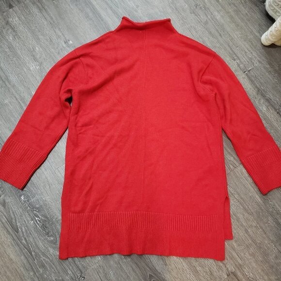 Moth Anthropologie Red Tunic Sweater Sz M - Picture 4 of 8